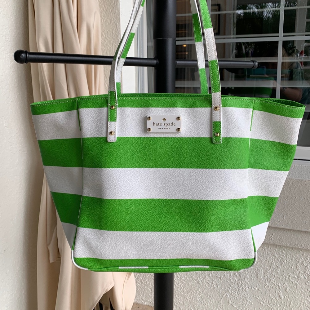 KATE SPADE STRIPED TOTE